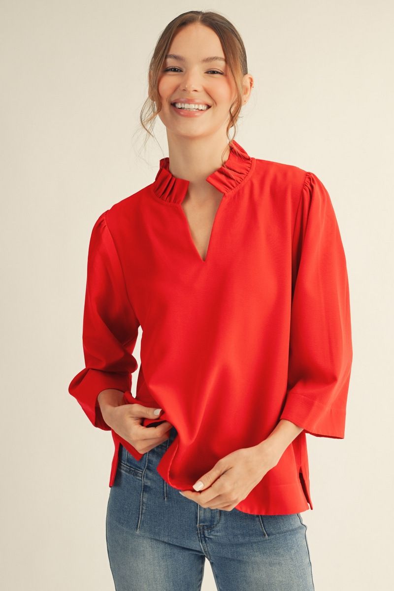 Red Solid Top