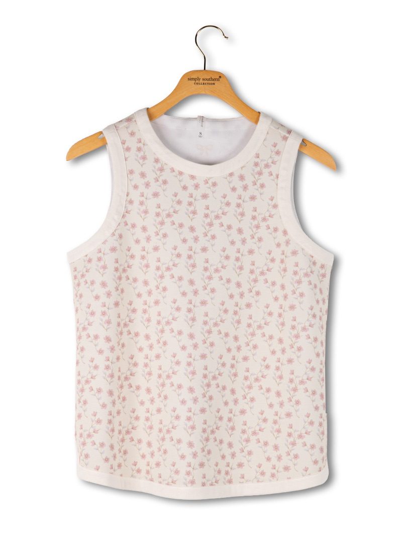 Printed Blush Tank