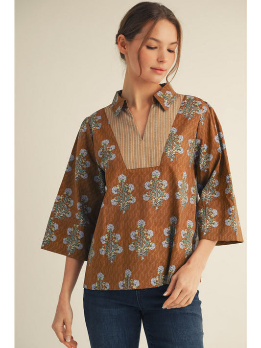 Rustic Bloom Top