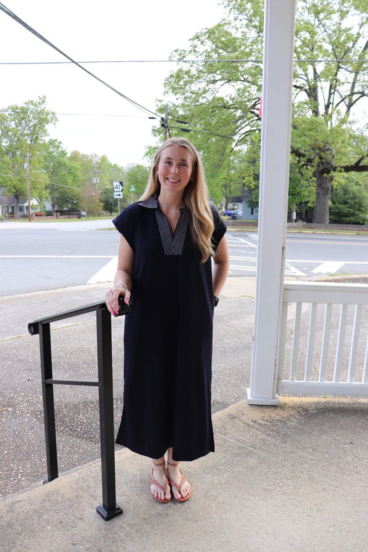 Navy Midi Dress