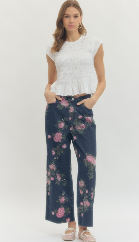 Floral Print Pants