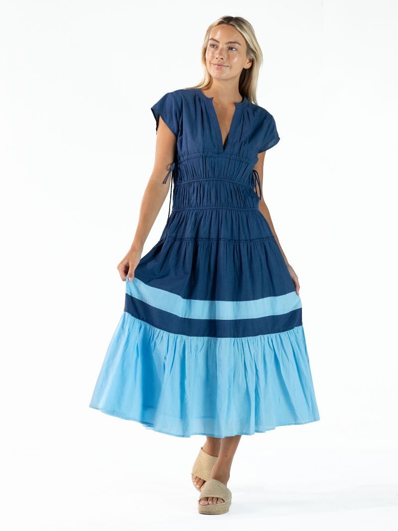 Monochromatic Striped Dress