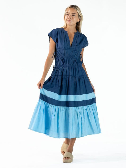 Monochromatic Striped Dress