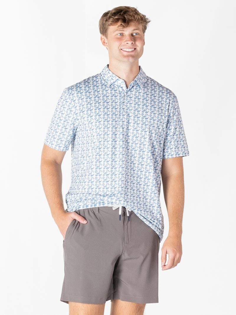 Coastal Fish Button Down