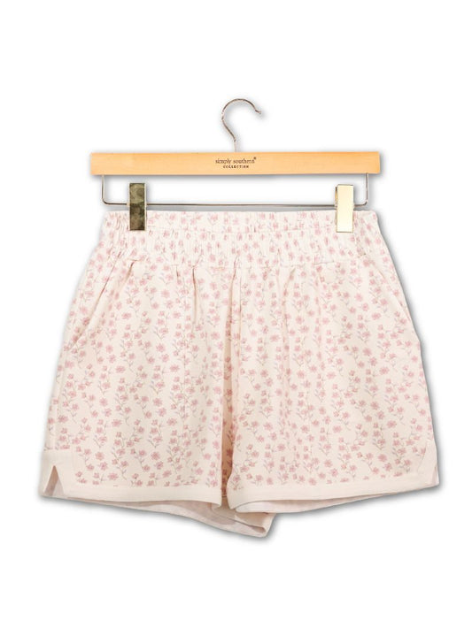 Pintuck Biege Short