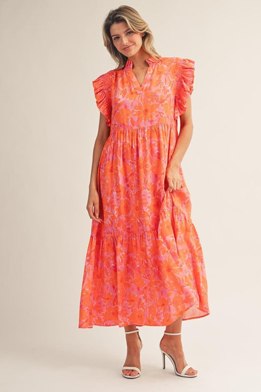 Tropical Floral Midi