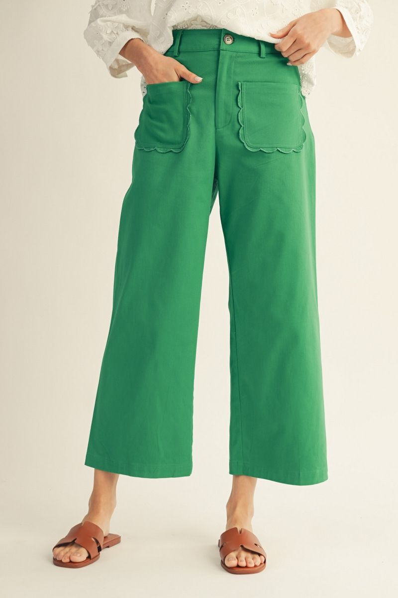 Scallop Edge Pants