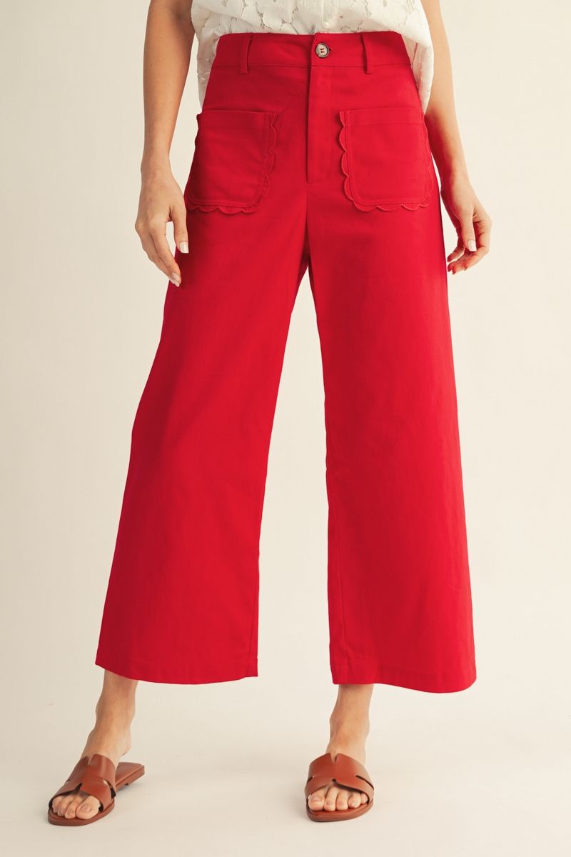 Scallop Edge Pants