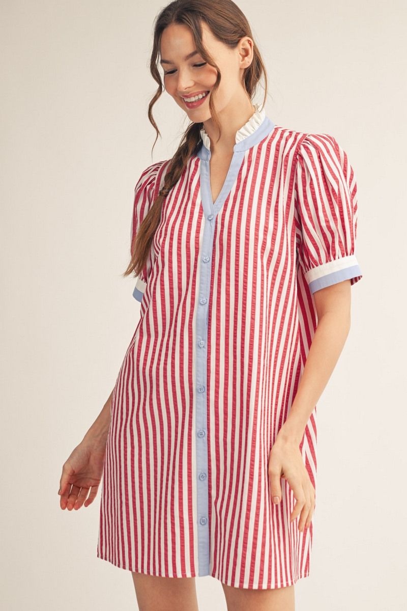 Striped Shift Dress